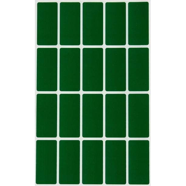 Colored Rectangular Labels 1.57 Inch x 0.75 Inch Stickers For Marking 100 Pack Colored Rectangular Labels 1.57 Inch x 0.75 Inch Stickers For Marking 100 Pack